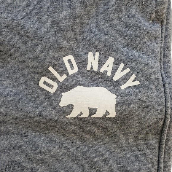 NEW Old Navy Men's Cuffed Gray Sweats with Logo. Size XL, NWT - Picture 2 of 4